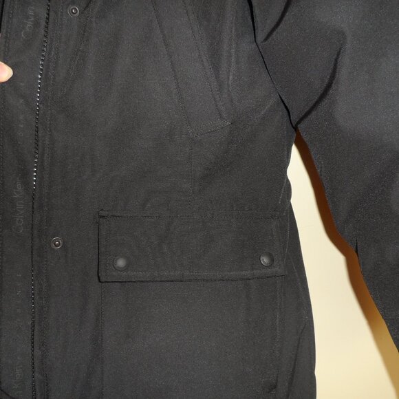 Calvin Klein Long Winter Coat - Size M - New - Picture 11 of 16